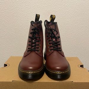 Dr Martens - Size 6 - Cherry Red Zavala Combat Boots